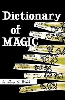 Paperback Dictionary of Magic Book