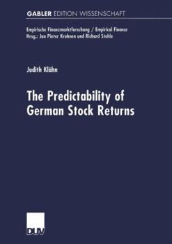 Paperback The Predictabilty of German Stock Returns Book