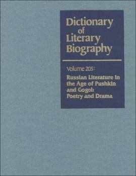 Hardcover Dlb 205: Russian Literature Inthe Age of Puskkin and Gogol: Poetry and Drama Book