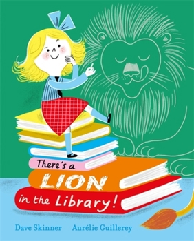 Paperback There's a Lion in the Library! Book