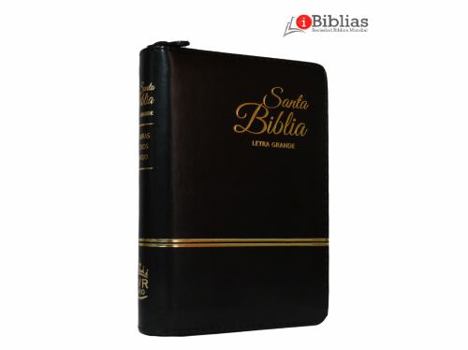 Imitation Leather Santa Biblia RVR60 Tamaño Bolsillo 9 pts Color Negro con Índice y Zipper, Imitación Piel [Spanish] Book