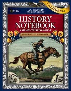 Paperback Us History American Stories: Beginnings to World War I, California History Notebook Book