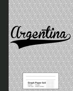 Paperback Graph Paper 5x5: ARGENTINA Notebook Book