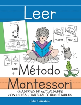 Paperback Leer con el M?todo Montessori: Cuaderno de actividades con letras, tarjetas y recortables [Spanish] Book