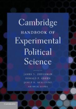Paperback Cambridge Handbook of Experimental Political Science Book