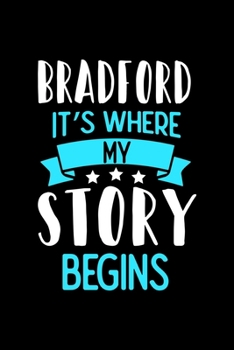 Paperback Bradford It's Where My Story Begins: Bradford Graph Paper Notebook with 120 pages 6x9 perfect as math book, sketchbook, workbook and diary Book