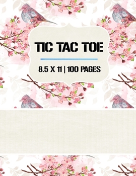Paperback Tic Tac Toe: Tic Tac Toe Notebook, 100 Pages, Soft Matte Cover, 8.5 x 11 Book