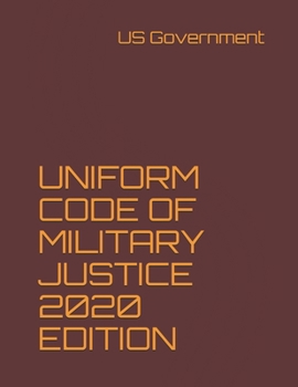 Paperback Uniform Code of Military Justice 2020 Edition Book