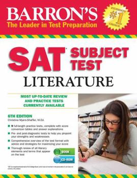 Paperback Barron's SAT Subject Test Literature [With CDROM] Book