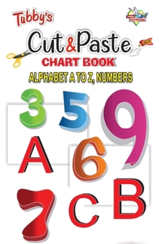 Paperback Cut & Paste Alphabet A to Z, Numbers Book