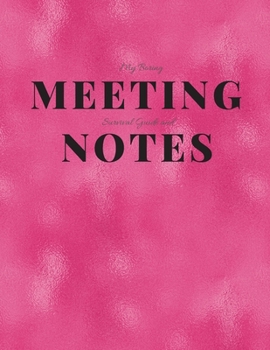 My Boring Meeting Survival Guide and Notes: 8.5x11 Meeting Notebook and Puzzle Book