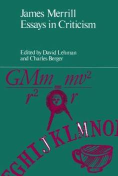Hardcover James Merrill: Essays in Criticism Book