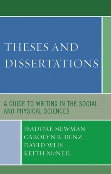 Paperback Theses and Dissertations: A Guide to Writing in the Social and Physical Sciences Book