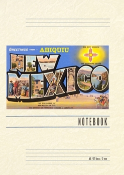 Paperback Vintage Lined Notebook Greetings from Abiquiu, New Mexico Book