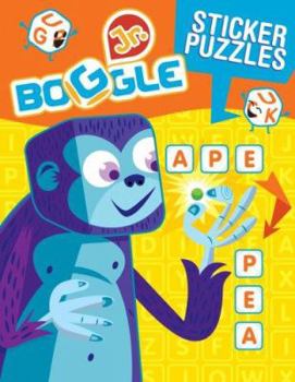 Paperback Boggle Jr. Sticker Word Puzzles [With Stickers] Book