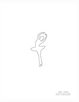 Paperback Ballerina Dotted Grid Notebook, Graphic Travel Journal (8.5x11)A4: Unique Design Graphic, b029 Dot Graph Paper Notebook, 110 pages For Drawing & Note Book