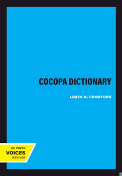 Paperback Cocopa Dictionary: Volume 114 Book