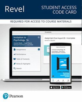 Printed Access Code Revel for Invitation to Psychology -- Access Card Book