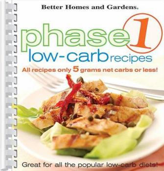 Spiral-bound Phase 1 Low-Carb Recipes Book