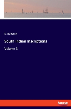 Paperback South Indian Inscriptions: Volume 3 Book