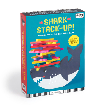 Board Game Shark Stack-Up! Wooden Balancing Game Book