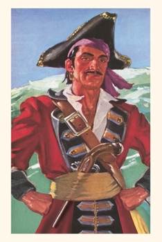 Paperback Vintage Journal Sneering Pirate Book