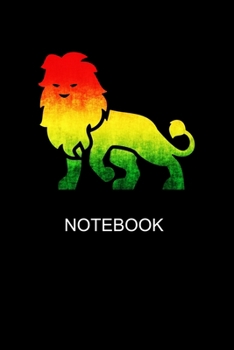 Notebook: Lion Bold Rasta Jamaican Reggae Journal/Notebook Blank Lined Ruled 6x9 120 Pages