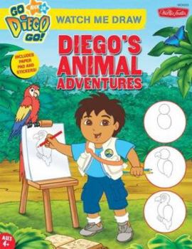 Paperback Diego's Animal Adventures [With Stickers and Note Pad] Book