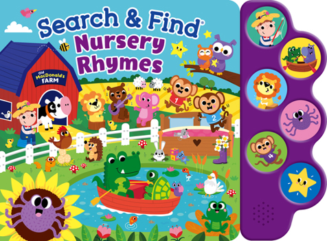 Board book Search & Find Nursery Rhymes (6-Button Sound Book) [With Battery] Book