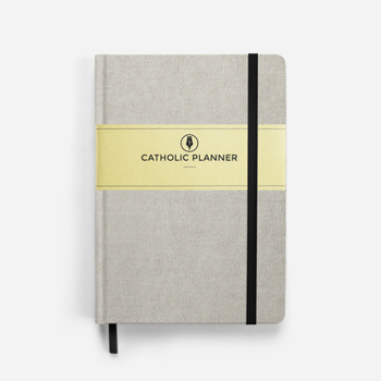 Leather Bound 2022 Catholic Planner: Linen Book