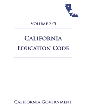 Paperback California Education Code [EDC] 2021 Volume 3/5 Book