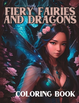 Paperback Fiery Fairies and Dragons Coloring Book