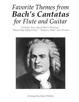 Paperback Favorite Themes from Bach's Cantatas for Flute and Guitar Book