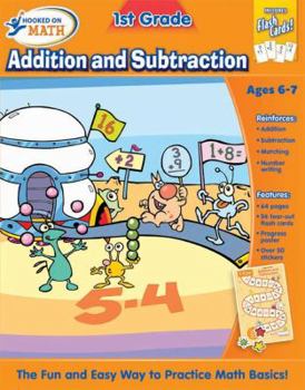 Paperback Hooked on Math 1st Grade Addition and Subtraction Premium Workbook Book