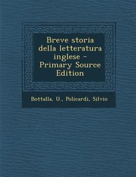 Paperback Breve Storia Della Letteratura Inglese [Italian] Book