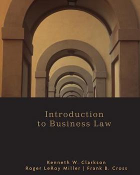 Paperback Introduction to Business Law Book