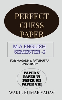 Paperback Perfect Guess Paper M.a English Semester -2 Book