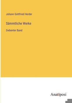 Paperback Sämmtliche Werke: Siebenter Band [German] Book
