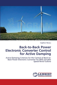 Paperback Back-to-Back Power Electronic Converter Control for Active Damping Book