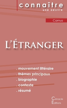 Paperback Fiche de lecture L'Étranger de Albert Camus (analyse littéraire de référence et résumé complet) [French] Book