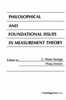 Paperback Philosophical and Foundational Issues in Measurement Theory Book