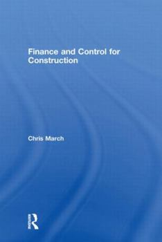 Hardcover Finance and Control for Construction Book