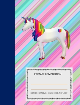 Paperback Primary Composition: College Ruled - 110 pages - 7.44 X 9.69". SOFT COVER Book