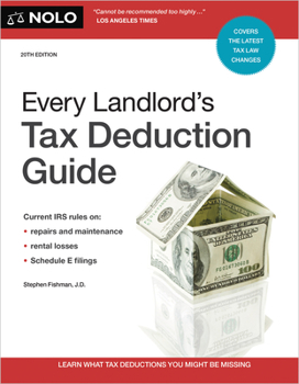 Paperback Every Landlord's Tax Deduction Guide Book