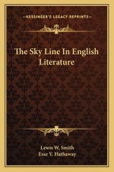 Paperback The Sky Line In English Literature Book