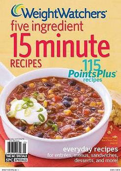 Paperback Weight Watchers 5 Ingredient 15 Minute Recipes. Book