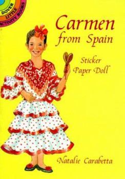 Paperback Carmen from Spain Sticker Paper Doll Book