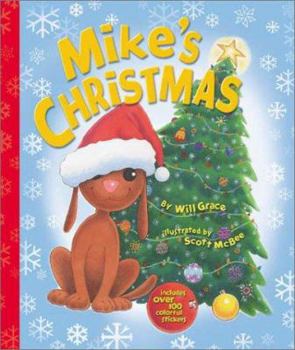 Hardcover Mike's Christmas: A Sticker-Activity Storybook [With Stickers] Book