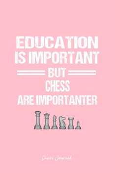 Chess Journal: Chess Piece Education Humor Sarcastic Funny Christmas Gift - Pink Dotted Dot Grid Bullet Notebook - Diary, Planner, Gratitude, Writing, Goal, Log Journal - 6x9 120 pages