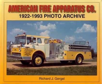 Paperback American Fire Apparatus Co.: 1922-1993 Photo Archive Book